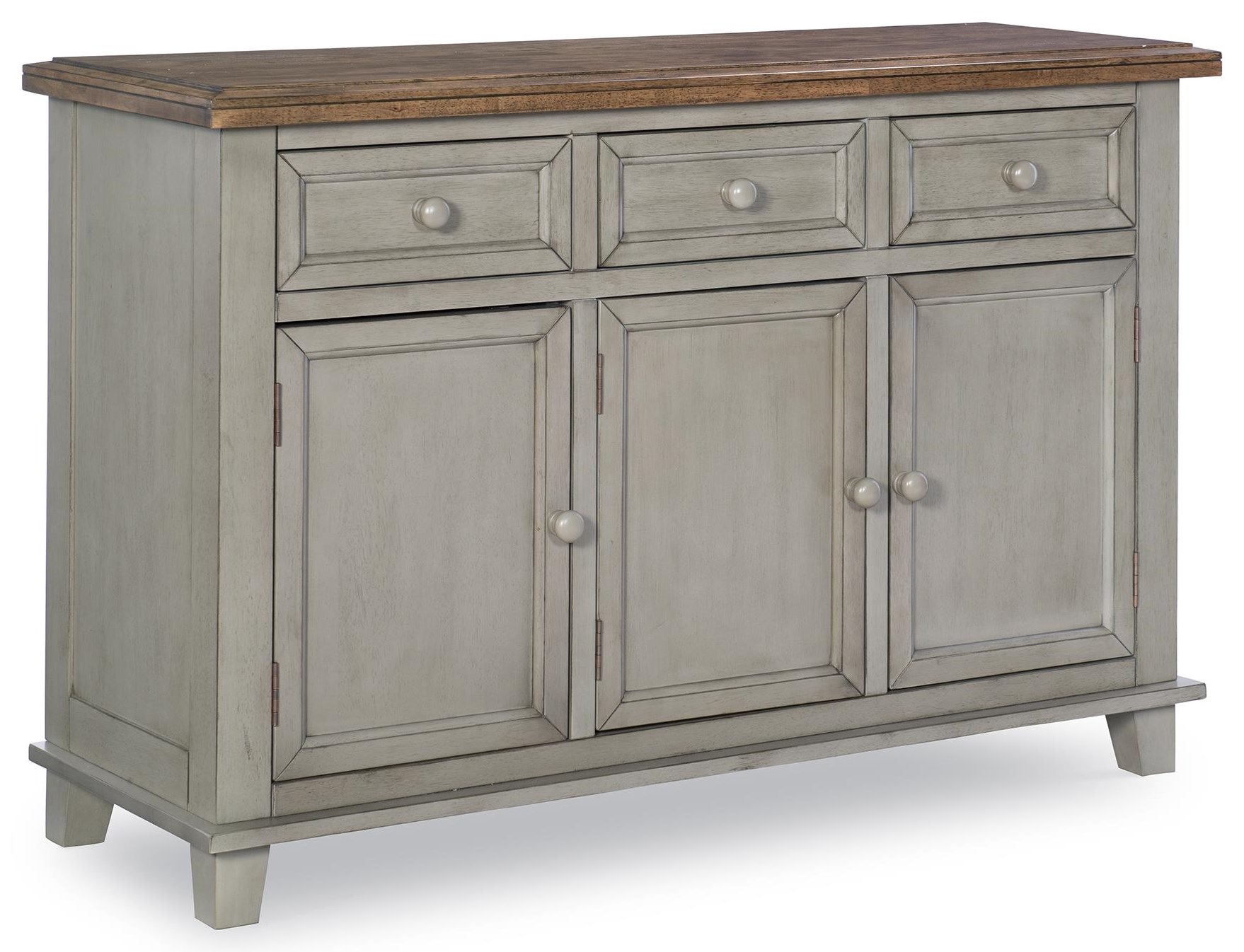 John Thomas Vista Buffet in Hickory and Stone Finish Belfort